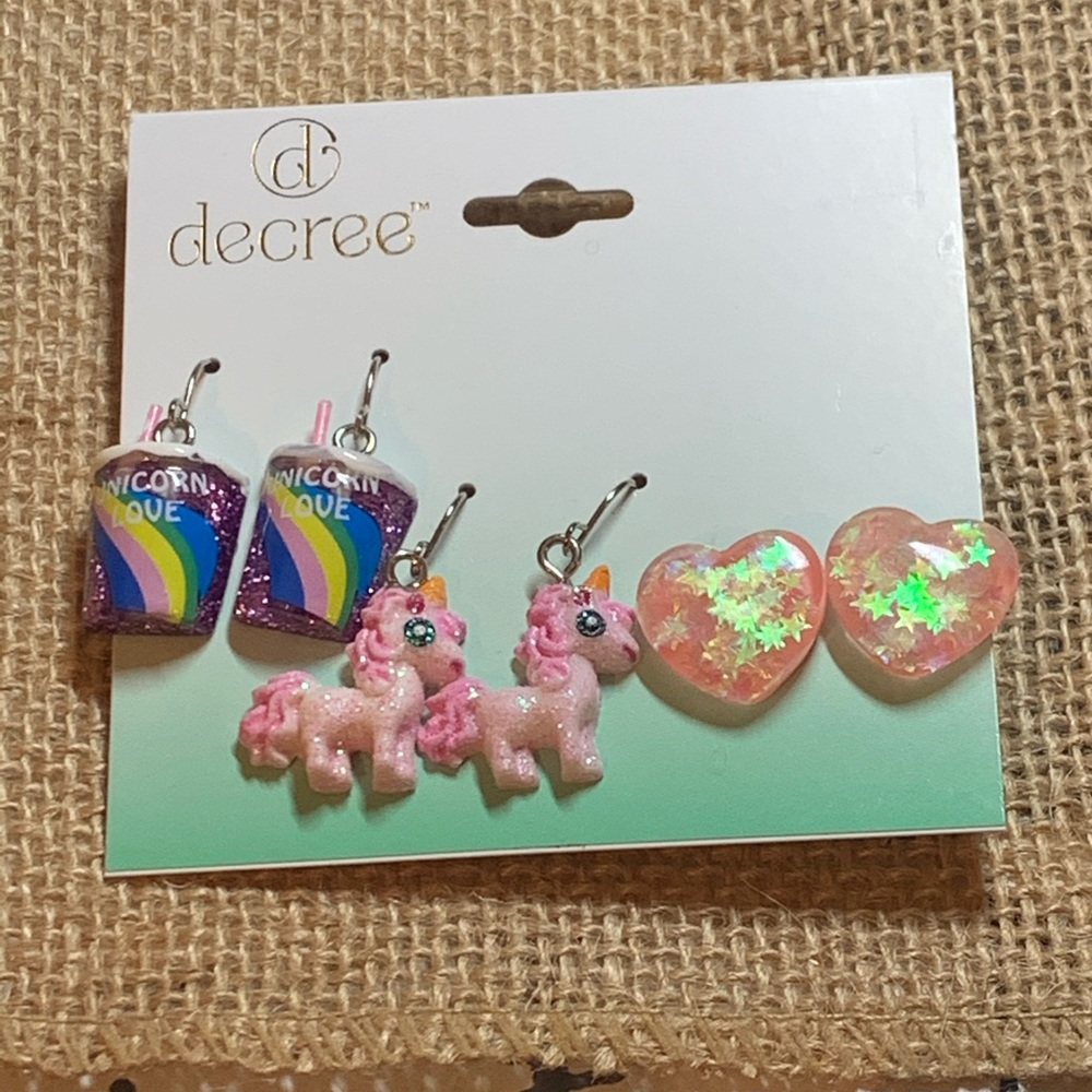 ✨NEW✨ 3 pairs of Decree Earrings